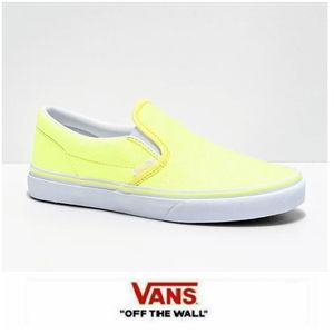 VANS Yellow Glitter Slip-Ons
